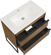 Тумба с раковиной STWORKI Гриндстед 80 TR-582058 подвесная цвет Дуб таксония-13