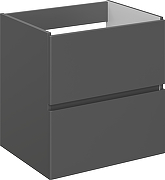 Тумба с раковиной STWORKI Колдинг 60 TR-620775 подвесная цвет Антрацит Белый матовый-6