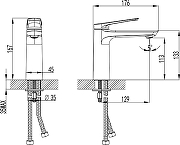 Тумба с раковиной STWORKI Стокгольм 60 подвесная цвет Белый глянцевый-6