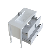 Тумба с раковиной SanVit Амадей 80 kamad080 цвет Белый-3