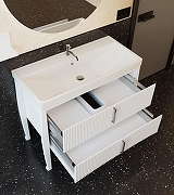 Тумба с раковиной SanVit Амадей 80 kamad080 цвет Белый-7