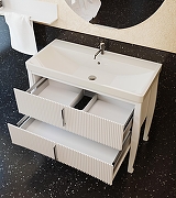 Тумба с раковиной SanVit Амадей 90 kamad090 цвет Белый-5