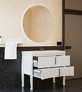 Тумба с раковиной SanVit Амадей 90 kamad090 цвет Белый-6