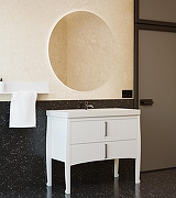 Тумба с раковиной SanVit Амадей 100 kamad100 цвет Белый-4