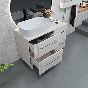 Тумба с раковиной SanVit Ричмонд 90 L krich090L цвет Белый-3