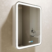 Зеркальный шкаф Silver Mirrors Фиджи 50 R LED-00002361 с подсветкой цвет Белый-1