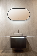 Зеркало Silver Mirrors Viva 55 LED-00002689 с подсветкой цвет Черный с бесконтактным выключателем и диммером-2