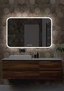Зеркало Silver Mirrors Стив 120 LED-00002321 с подсветкой с сенсорным выключателем с диммером с подогревом и часами-1