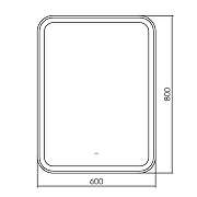 Зеркало Silver Mirrors Мальта 60 LED-00002703 с подсветкой с бесконтактным выключателем-2