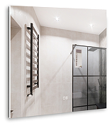 Зеркало Silver Mirrors Алмина 80 LED-00002986 с подсветкой с сенсорным выключателем с диммером и подогревом-1