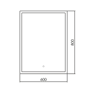 Зеркало Silver Mirrors Норма 60 ФР-00002111 с подсветкой с сенсорным выключателем и диммером-2