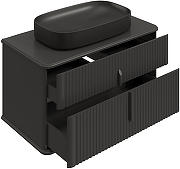 Комплект мебели для ванной STWORKI Молде 95 подвесной цвет Антрацит-7