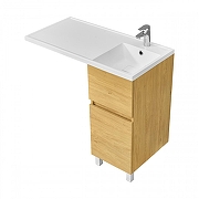 Тумба под раковину Aquaton Лайн 40 1A232201LFDK0 цвет Дуб каменный-4