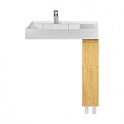 Тумба под раковину Aquaton Лайн 20 1A232301LFDK0 цвет Дуб каменный