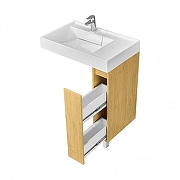 Тумба под раковину Aquaton Лайн 20 1A232301LFDK0 цвет Дуб каменный-2