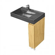 Тумба под раковину Aquaton Лайн 20 1A232301LFDK0 цвет Дуб каменный-4