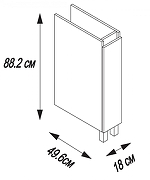 Тумба под раковину Aquaton Лайн 20 1A232301LFDK0 цвет Дуб каменный-7