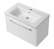 Тумба под раковину Aquaton Мерида 80 1A232501MF010 подвесная цвет Белый глянец-1