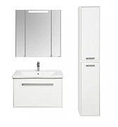 Тумба под раковину Aquaton Мерида 80 1A232501MF010 подвесная цвет Белый глянец-2