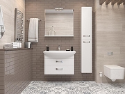 Тумба под раковину Aquaton Адель 80 1A193801AF010 подвесная цвет Белый глянец-3