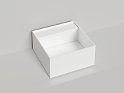 Раковина накладная Salini Armonia Square Top 02 45 130512TG цвет Белый-4