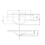 Мебельная раковина Aquaton Лацио 110 1A701931LC010 цвет Белый-1