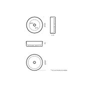 Раковина-чаша Sanita Luxe Best Slim 40 WB.CT/Best/40-N.Slim/WHT.G/S1 цвет Белый-3