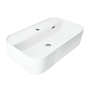 Раковина накладная Sanita Luxe Infinity Shelf 60 WB.CT/Infinity/60-C.Shelf/WHT.G/S1 цвет Белый