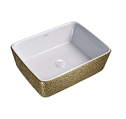 Раковина-чаша Grossman Color 48 GR-3016GWL цвет Золото Белый