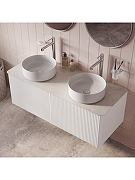 Столешница под раковину Iddis Optima Home 120 OPH12W1i89 цвет Светло-серый бетон-2