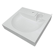 Раковина Sanita Luxe Galaxy 60 WB.WM/Galaxy/60-C/WHT.G/S1 на стиральную машину цвет Белый