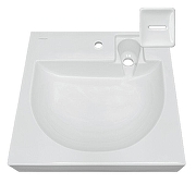 Раковина Sanita Luxe Galaxy 60 WB.WM/Galaxy/60-C/WHT.G/S1 на стиральную машину цвет Белый-1