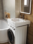 Раковина Sanita Luxe Galaxy 60 WB.WM/Galaxy/60-C/WHT.G/S1 на стиральную машину цвет Белый-5