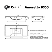Раковина Paola Amaretto 100 цвет Белый-6