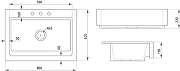 Кухонная мойка Domaci Сиена 86 50186-101 3 holes цвет Белый глянцевый-4