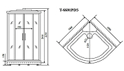Душевая кабина Timo 100х100 T-6601PDS без гидромассажа-6