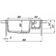 Кухонная мойка Florentina Липси 62 20.465.D0620.302 цвет Антрацит-3