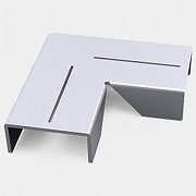 Соединитель угловой L-образный накладной DesignLed Комплектующие 00-00002320 цвет Серебро