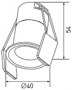 Встраиваемый светильник DesignLed HIDDEN 00-00006641 цвет плафона/подвески белый, цвет арматуры белый-2