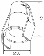 Встраиваемый светильник DesignLed HIDDEN 00-00006643 цвет плафона/подвески Серебро, цвет арматуры Серебро-1