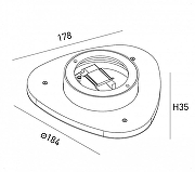 Накладной светильник DesignLed ML 00-00016542 цвет плафона/подвески Белый, цвет арматуры Белый-2