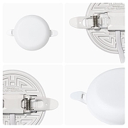 Встраиваемый светильник Apeyron Electrics 06-101 цвет плафона/подвески Белый, цвет арматуры Белый-6