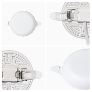 Встраиваемый светильник Apeyron Electrics 06-102 цвет плафона/подвески Белый, цвет арматуры Белый-6