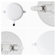 Встраиваемый светильник Apeyron Electrics 06-104 цвет плафона/подвески Белый, цвет арматуры Белый-7