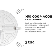 Встраиваемый светильник Apeyron Electrics 06-110 цвет плафона/подвески Белый, цвет арматуры Белый-10