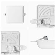 Встраиваемый светильник Apeyron Electrics 06-114 цвет плафона/подвески Белый, цвет арматуры Белый-7