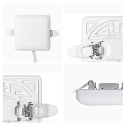 Встраиваемый светильник Apeyron Electrics 06-116 цвет плафона/подвески Белый, цвет арматуры Белый-11