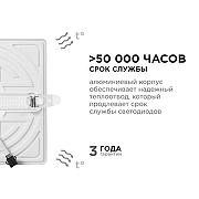 Встраиваемый светильник Apeyron Electrics 06-118 цвет плафона/подвески Белый, цвет арматуры Белый-11