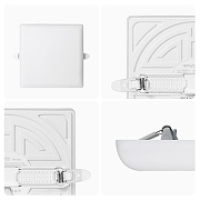 Встраиваемый светильник Apeyron Electrics 06-130 цвет плафона/подвески Белый, цвет арматуры Белый-5