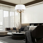 Подвесной светильник Escada 1016 10163/5PL цвет плафона/подвески Белый, цвет арматуры Бронза-3